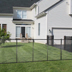 4x12 Ft Outdoor Pool Fence with Section Kit Removable Mesh Barrier for Pools