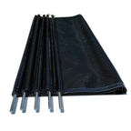 4x12 Ft Outdoor Pool Fence with Section Kit Removable Mesh Barrier for Pools