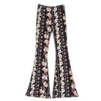 tribal african print flare pants
