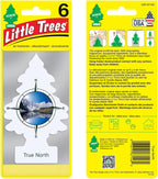 LITTLE TREES Air Fresheners Car Air Freshener. Hanging Tree Provides Long Lasting Scent for Auto or Home. True North, 24 Air Fresheners