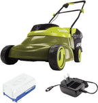 Sun Joe 24V-MJ14C Lawn Mower w/Brushless Motor, Kit (w/ 4.0-Ah Battery and Charger)