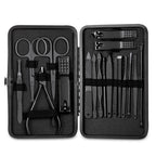 Classic Black Manicure Set Hand Feet Facial  Steel Accessories, 5 Choices