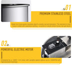 LETRA Electric Honey Extractor Separator,  Steel Honeycomb Spinner, Honeycomb Bee Frame Spinner Beekeeping Extraction Apiary CentrifuEquipment