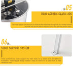 LETRA Electric Honey Extractor Separator,  Steel Honeycomb Spinner, Honeycomb Bee Frame Spinner Beekeeping Extraction Apiary CentrifuEquipment