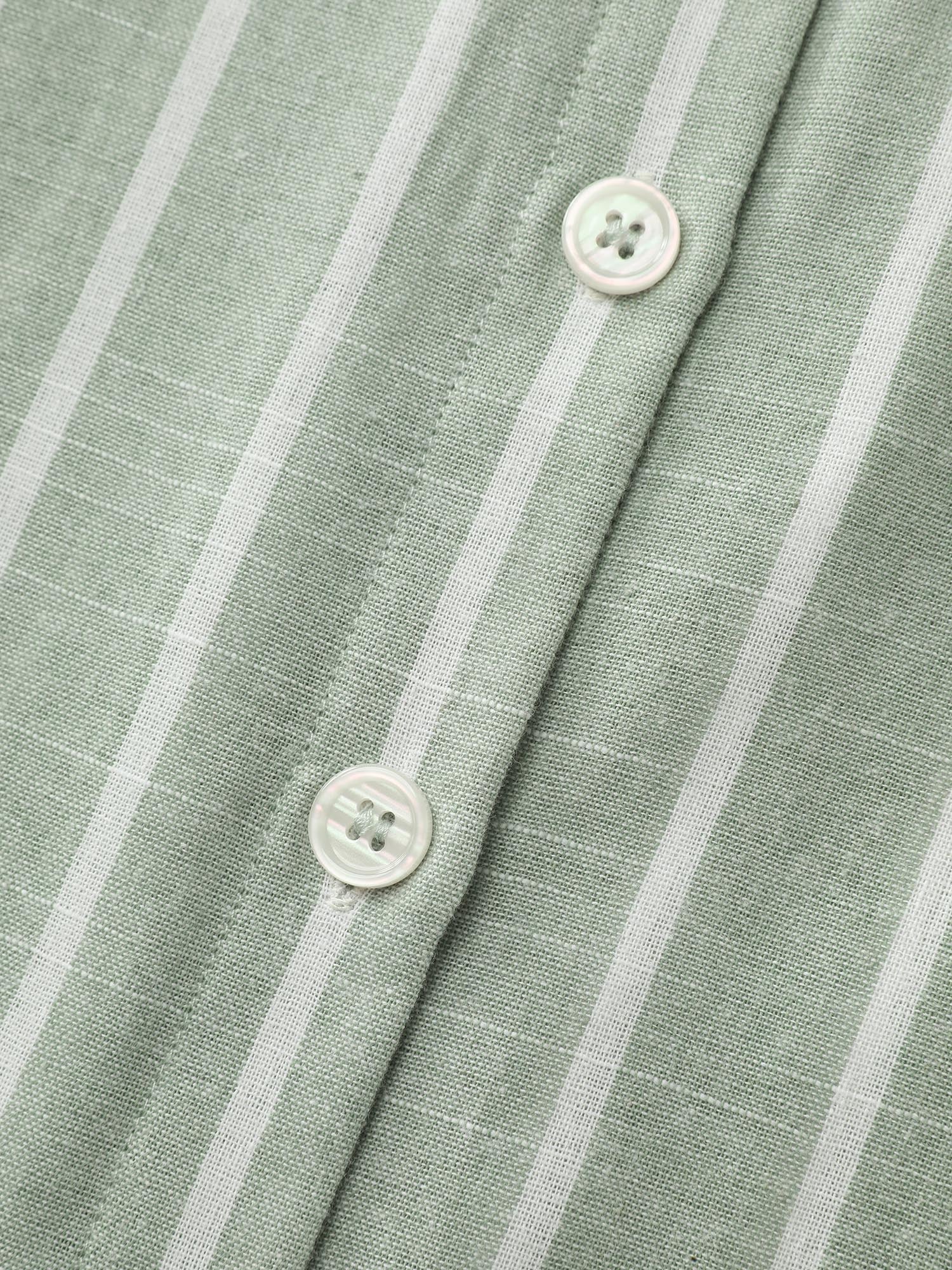 Adjustable Tab Sleeve Button-Down Shirt
