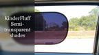 kinder Fluff Car Window Shade (4Pack)-The Only Certified Car Window Sun Shade for Baby Proven to Block 99.95% UVR - Mom's Choice Gold Award Winning - Car Seat Sun Protection