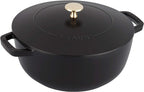 Staub Cast Iron 3.75-qt Essential French Oven - Matte Black, Made in France