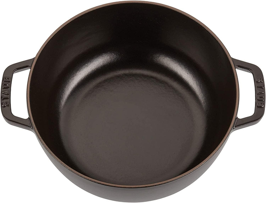 Staub Cast Iron 3.75-qt Essential French Oven - Matte Black, Made in France
