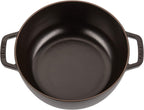 Staub Cast Iron 3.75-qt Essential French Oven - Matte Black, Made in France