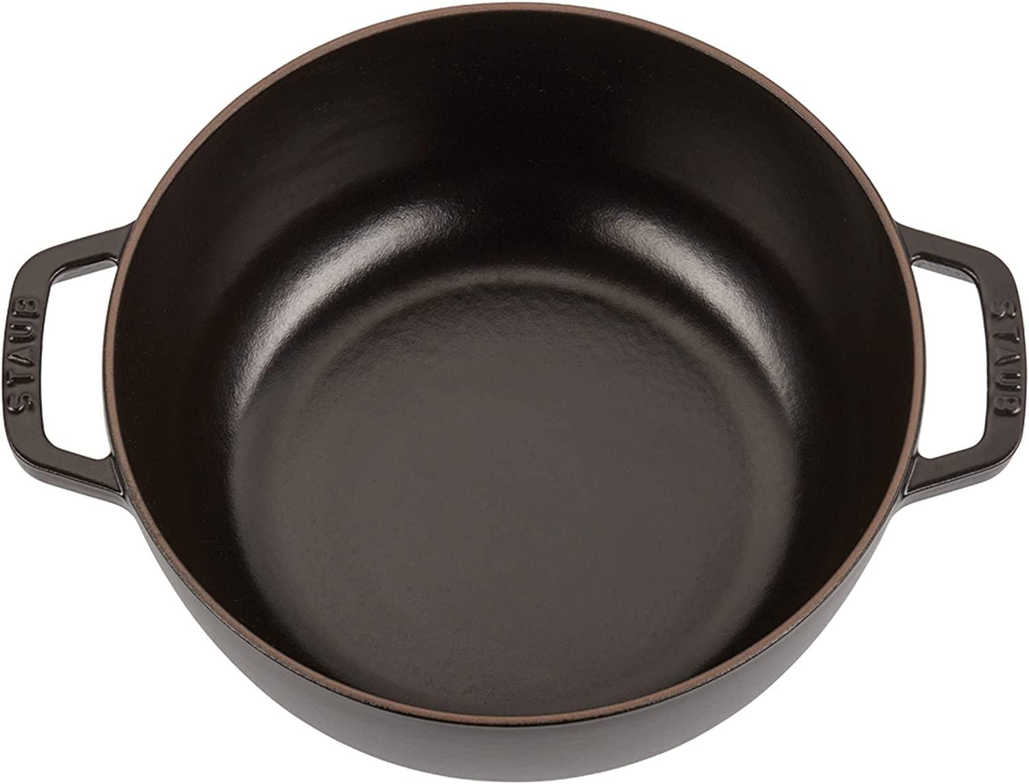 Staub Cast Iron 3.75-qt Essential French Oven - Matte Black, Made in France