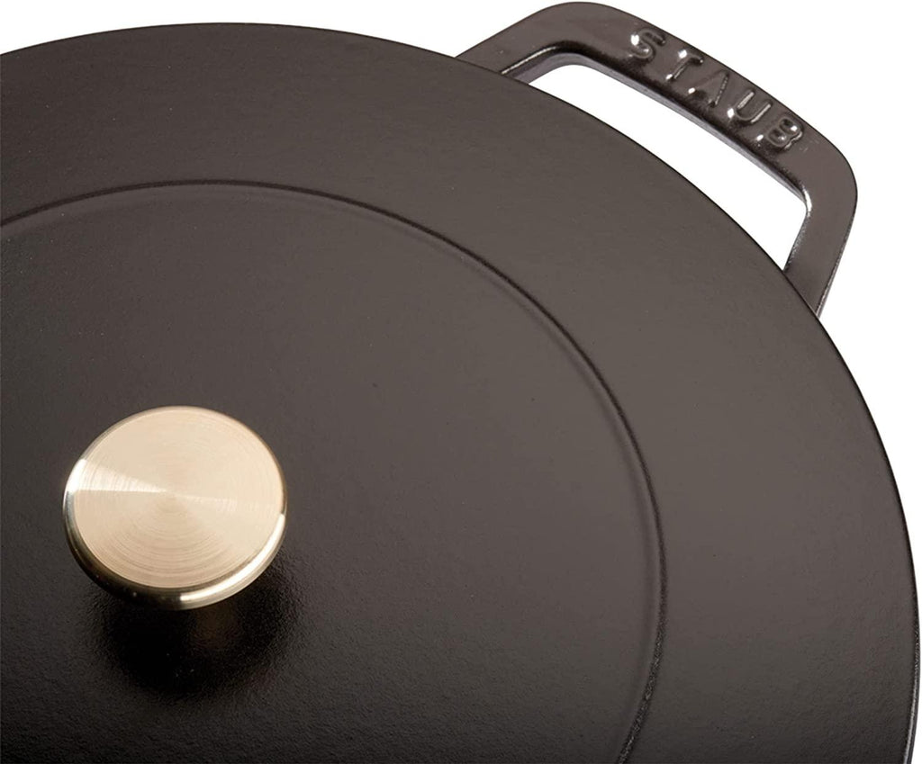 Staub Cast Iron 3.75-qt Essential French Oven - Matte Black, Made in France
