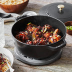 Staub Cast Iron 3.75-qt Essential French Oven - Matte Black, Made in France
