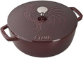 Staub Cast Iron 3.75-qt Essential French Oven Rooster - Grenadine, Made in France