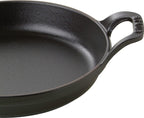 Staub Cast Iron 7.5-inch Round Gratin Baking Dish - Matte Black, Made in France