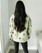 ripped star loose jacket