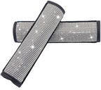 Car Seat Shoulder Pad Soft Cushion PU Leather Trim Crystal Bling Belt