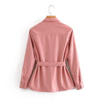 faux oversize leather coat