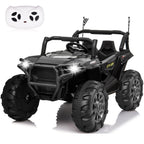 12V Kids Ride On Truck Car Toys, Power Wheel Car with Parent Remote for Kids 4-8, Two Seater Ride On Cars for Kids Black
