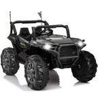 12V Kids Ride On Truck Car Toys, Power Wheel Car with Parent Remote for Kids 4-8, Two Seater Ride On Cars for Kids Black
