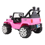 UBesGoo Ride-On Car Electric Car with 12V 7AH Battery Children Car Small Jeep Dual Drive and 2.4G Remote Control Pink