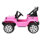 UBesGoo Ride-On Car Electric Car with 12V 7AH Battery Children Car Small Jeep Dual Drive and 2.4G Remote Control Pink