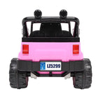 UBesGoo Ride-On Car Electric Car with 12V 7AH Battery Children Car Small Jeep Dual Drive and 2.4G Remote Control Pink