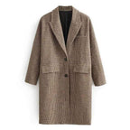 turn-down collar spring coat