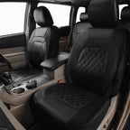 All Season PU Leather Universal Car Seat Cover Set Full Surrounded Cushion Protector Pad Anti-Scratch Fit Sedan Suv Pick-up Seat