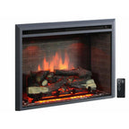 PuraFlame 33 Inches  Electric Fireplace Insert with Fire Crackling Sound Remote Control 750/1500W Black