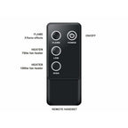 PuraFlame 33 Inches  Electric Fireplace Insert with Fire Crackling Sound Remote Control 750/1500W Black