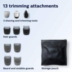 Philips Norelco Multigroomer All-in-One Trimmer Series 3000, 13 Piece Mens Grooming Kit, for Beard, Face, Nose, and Ear Hair Trimmer and Hair Clipper, NO Blade Oil Needed, MG3750/60
