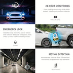 3 Camera Lens Car DVR, 3-Channel Dash Cam HD 1080P Front And Rear Dual Lens Dashcam ParLot Monitoring, Infrared Night Vision Image