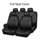 Upgrade Your Car Interior With 9Pcs/Set Quilted Leather Thread Pressing Seat Covers - Airbag Compatible &amp; Breathable!