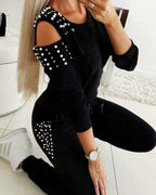 women's solid casual suit s-xl