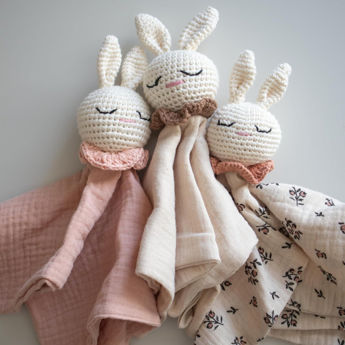 Personalized Bunny Lovey – Baby’s First Easter Gift – Custom Name Security Blanket for Infant or Toddler – Soft Plush Bunny Blanket for Boys & Girls – Easter Basket Filler Newborn Gift