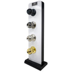 Steel Entry Door Knob Combo Lock Set with Deadbolt and Total 24 Keys, Keyed Alike (4-Pack)