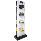 Steel Entry Door Knob Combo Lock Set with Deadbolt and Total 24 Keys, Keyed Alike (4-Pack)