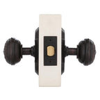 CottaPlate 2-3/8 in. Backset Timeless Bronze Privacy Bed/Bath Egg &amp; Dart Door Knob