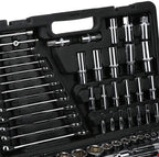 Ratchet Wrench Set,215Pcs Ratchet Wrench Kits1/4in 3/8in 1/2in Socket Set Tool Kits Mechanic Socket Tool for Daily Use or Repairing