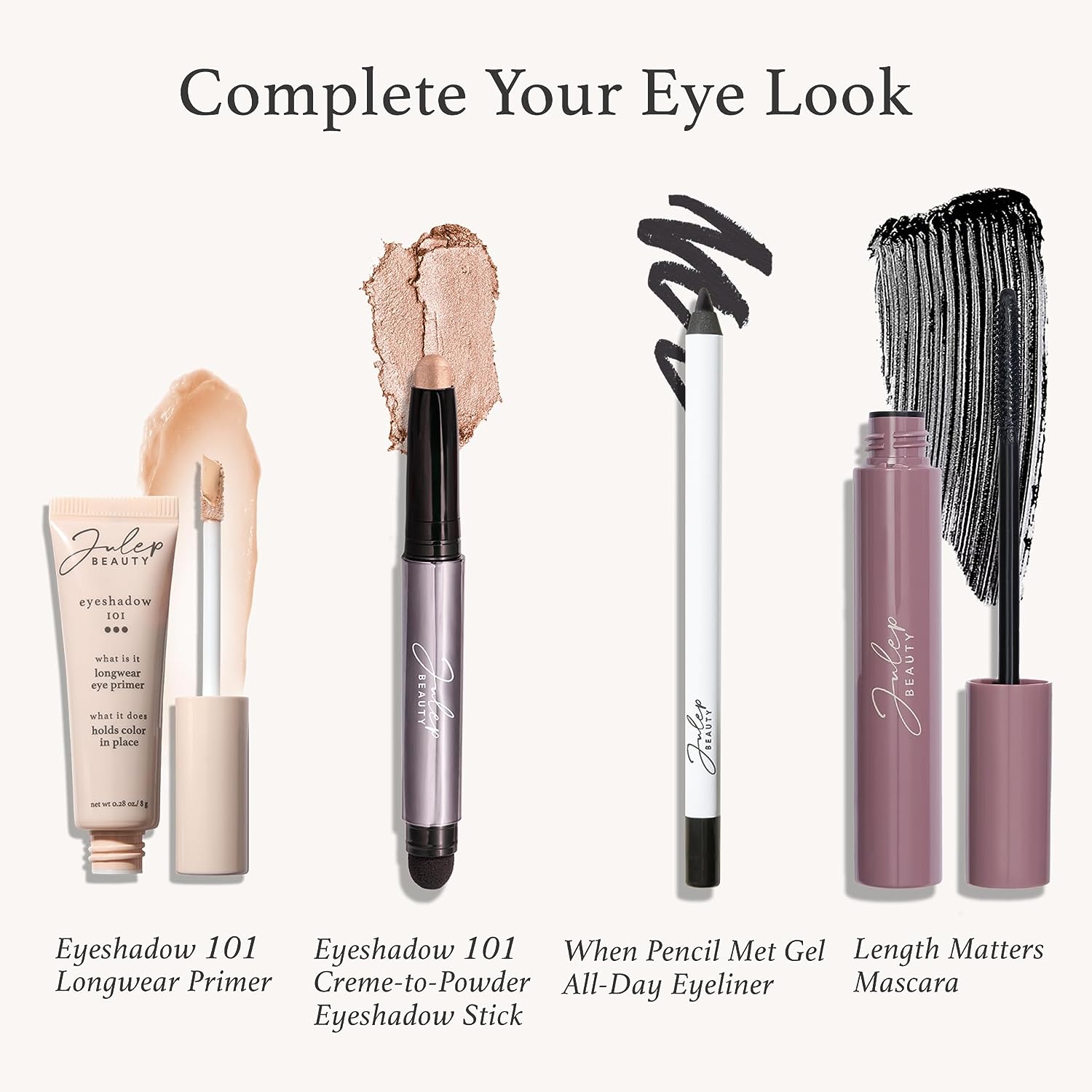 Julep Eyeshadow 101 Crème to Powder Waterproof Eyeshadow Stick, Hazelnut Matte