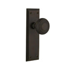 York Plate 2-3/8 in. Backset Oil-Rubbed Bronze Privacy Bed/Bath Deco Door Knob