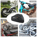 Outdoor Bike Motorcycle Cover Waterproof UV Protection Heavy-Duty 210T Fabric With Lock Hole For MTB Road Bikes Protection Case