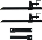 Sulythw Clamp On Pallet Forks, 58.86" Total Length 2000lbs with Adjustable Stabilizer Bar 18” to 34” W Heavy Duty Pallet Forks for Tractor Loader Bucket or Skid Steer Kubota Tractor