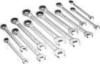 Tool Repair Wrench 12pc Metric Ratcheting Spanner Combination Wrenche Hand Tools 9mm-18mm CR-V Steel Bike