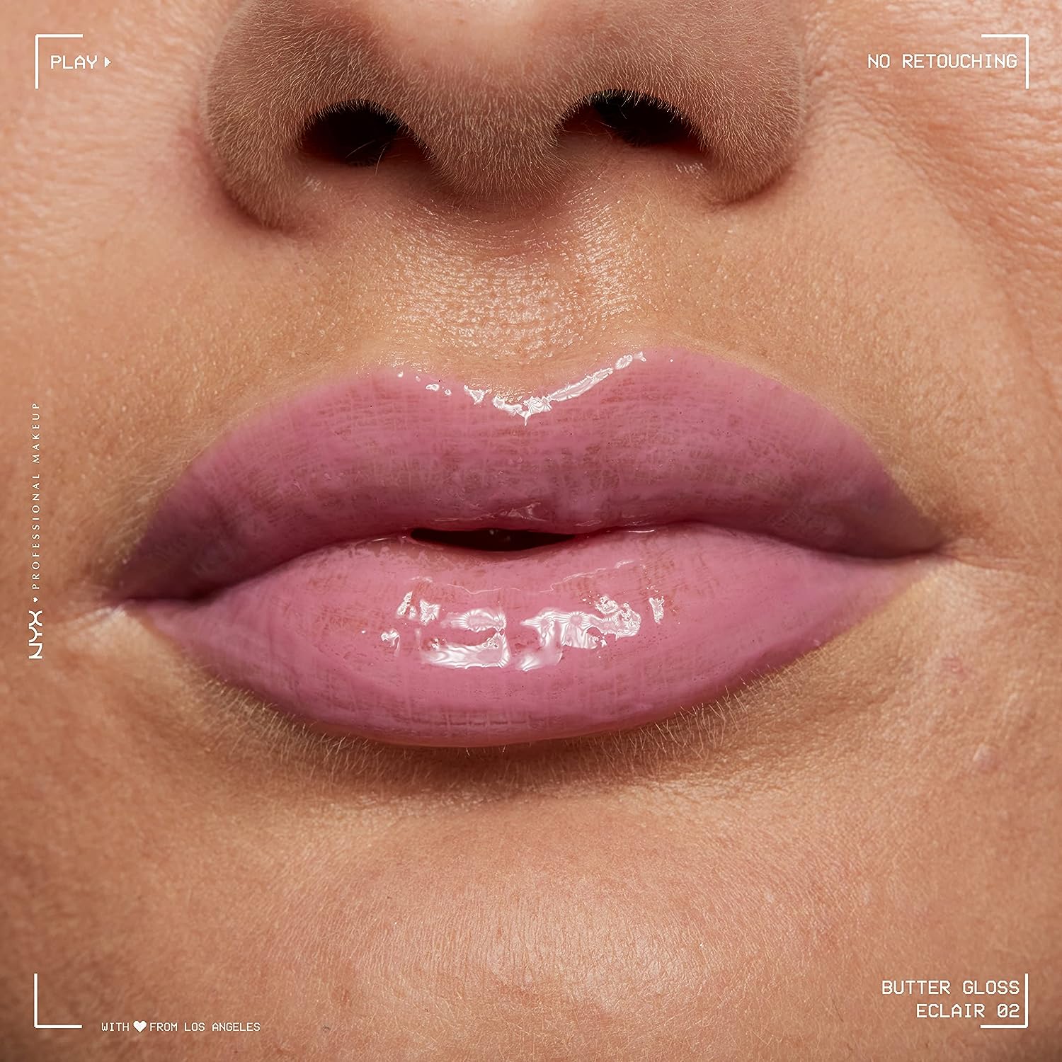 NYX PROFESSIONAL MAKEUP Butter Gloss, Non-Sticky Lip Gloss - Eclair (Pink)