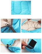 FSGHJJKN Camping Sleeping Bag W/Compact Compression Sack – 4 Season Sleeping Bag for Adults & Kids – Lightweight Warm and Washable, for HiTraveling.