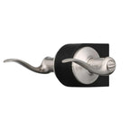 Tustin Satin Nickel Entry Door Lever featuring SmartKey Security