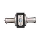 Tustin Satin Nickel Entry Door Lever featuring SmartKey Security