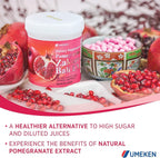 Umeken Pomegranate Extract Zakuro Balls - 360 Pieces (2 Month Supply), Pack of 6 Bottles, Chewable Supplement with Natural Vitamins, Minerals, Citric Acids, and Tannins