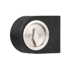 Round Satin Nickel Bed/Bath Pocket Door Lock